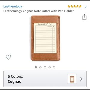 Leatherology Note Jotter with pen holder